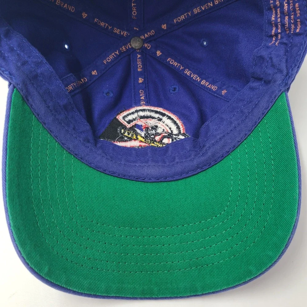 Columbus Jets Hat Fitted M 47 Brand Franchise Blue Red MiLB Baseball Defunct Men